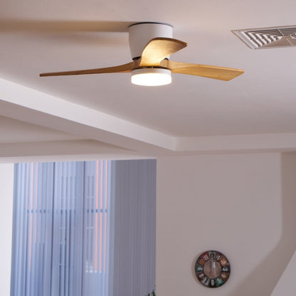 Scandinavian Wood Blade Ceiling Fan with LED Light - Arrielight