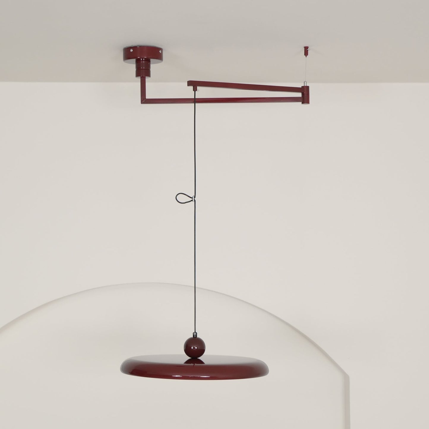 Adjustable Swing Arm Disc Ceiling Pendant Light - Arrielight