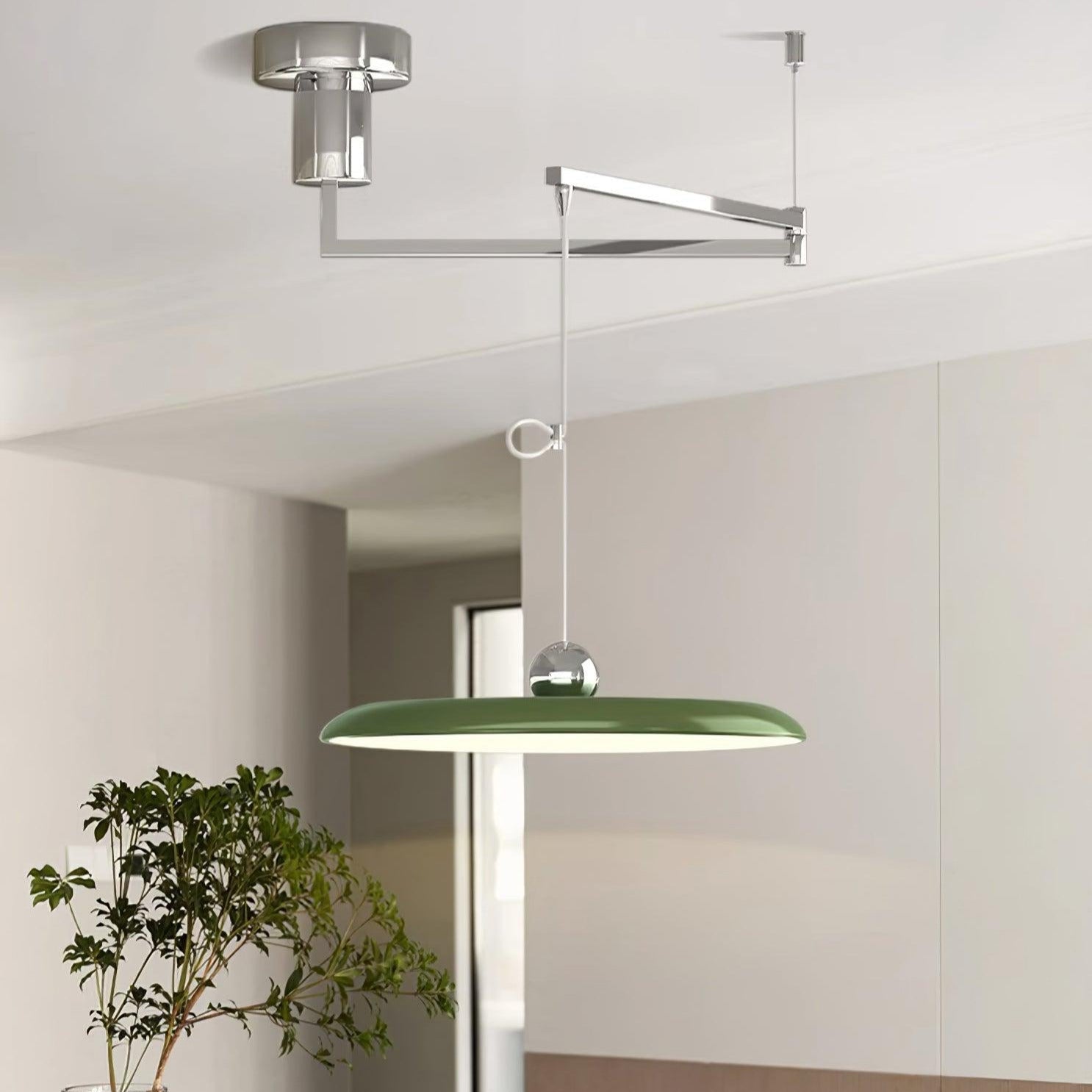 Adjustable Swing Arm Disc Ceiling Pendant Light - Arrielight