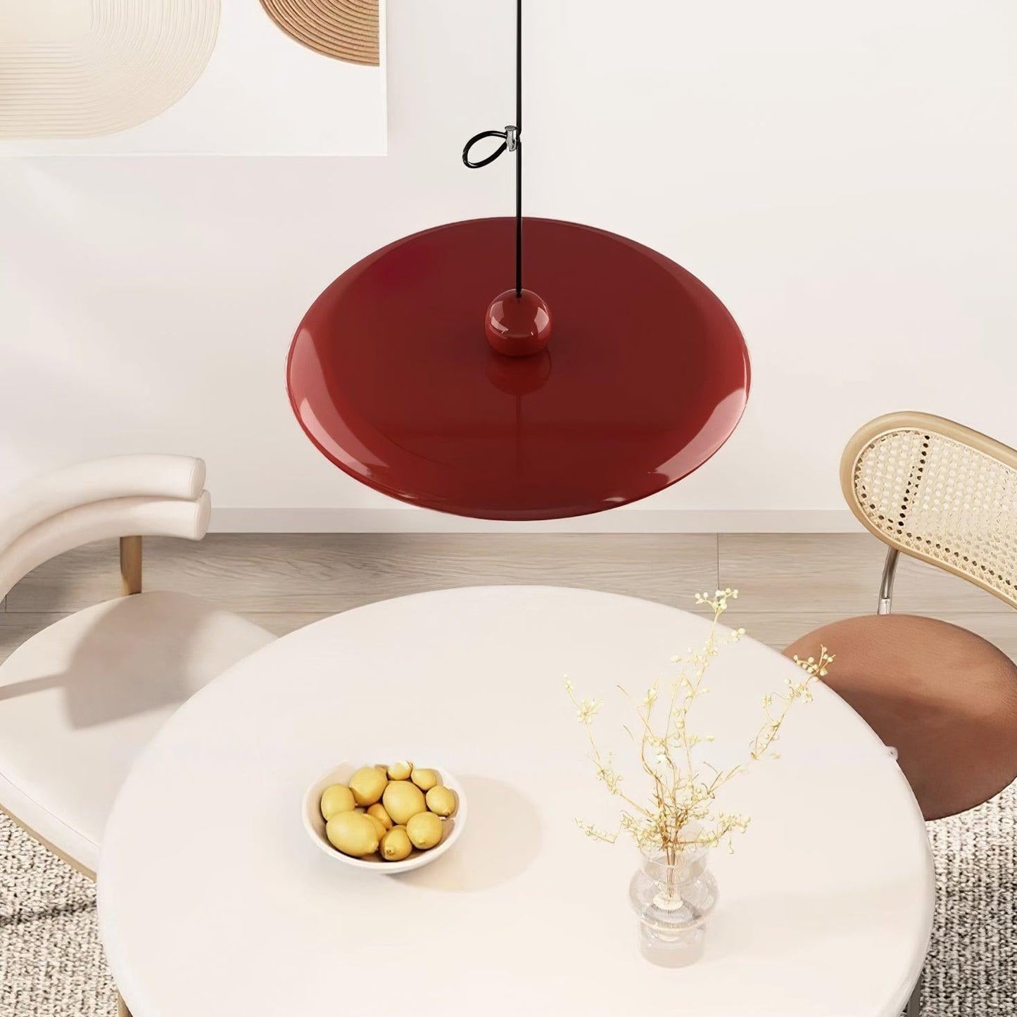 Adjustable Swing Arm Disc Ceiling Pendant Light - Arrielight