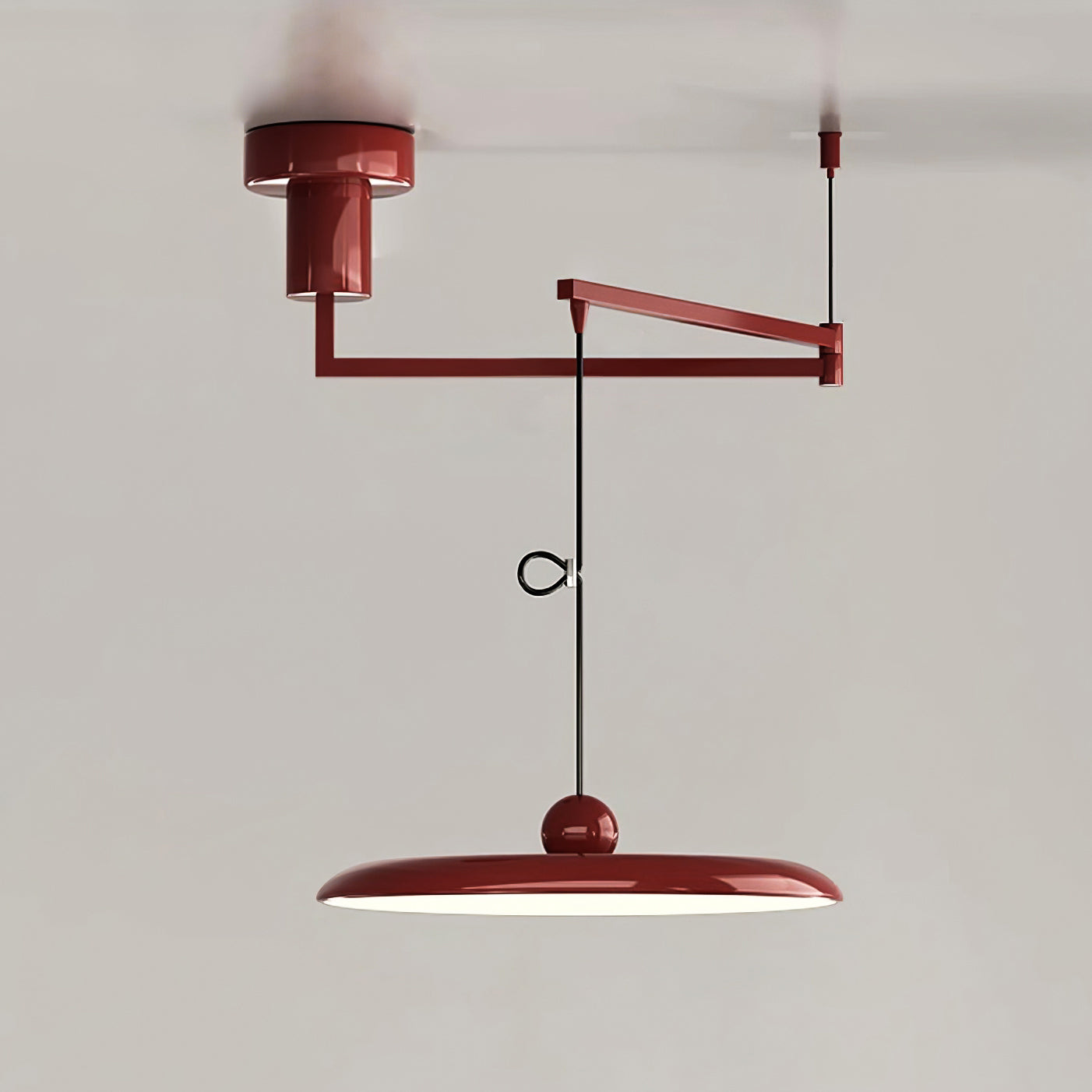 Adjustable Swing Arm Disc Ceiling Pendant Light - Arrielight