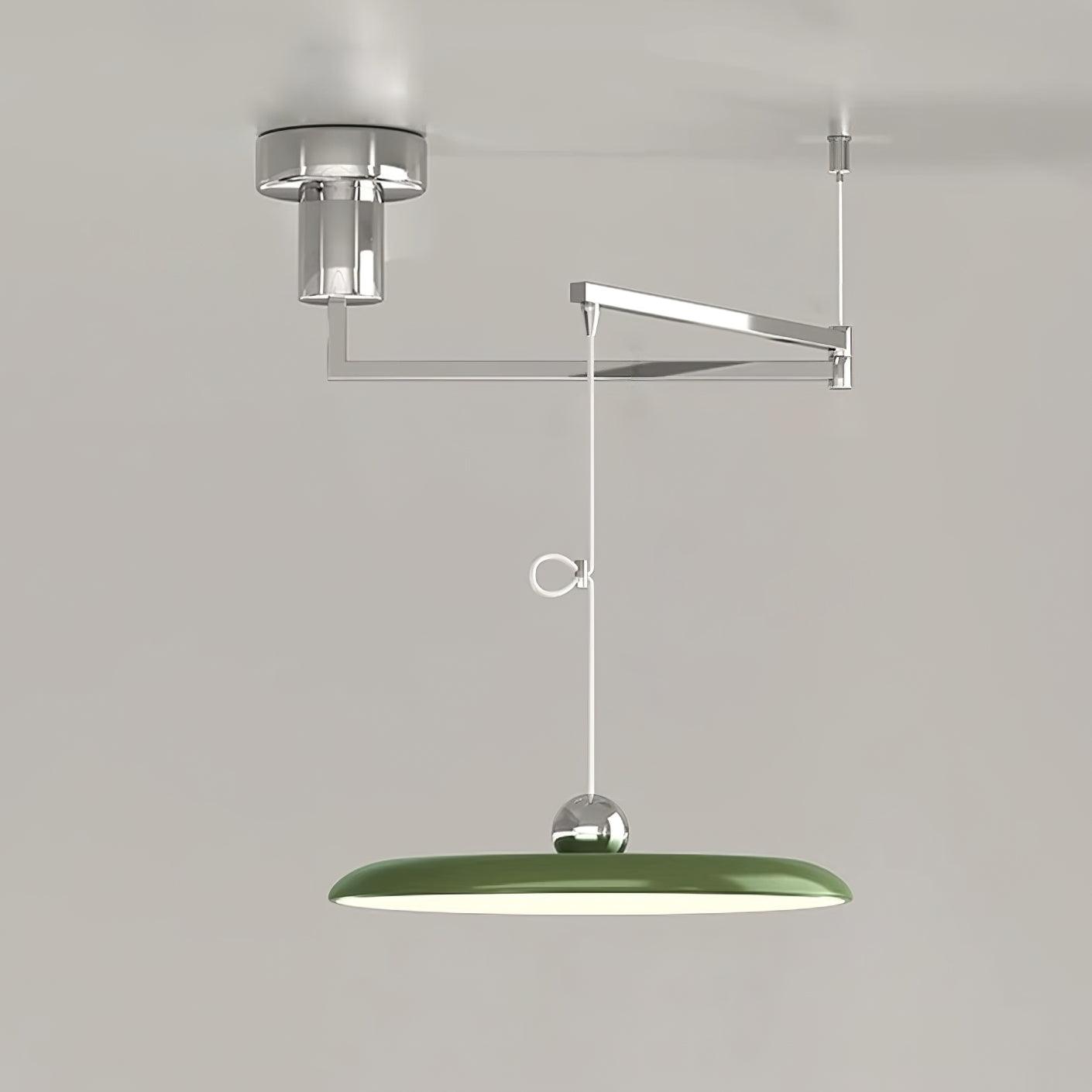 Adjustable Swing Arm Disc Ceiling Pendant Light - Arrielight