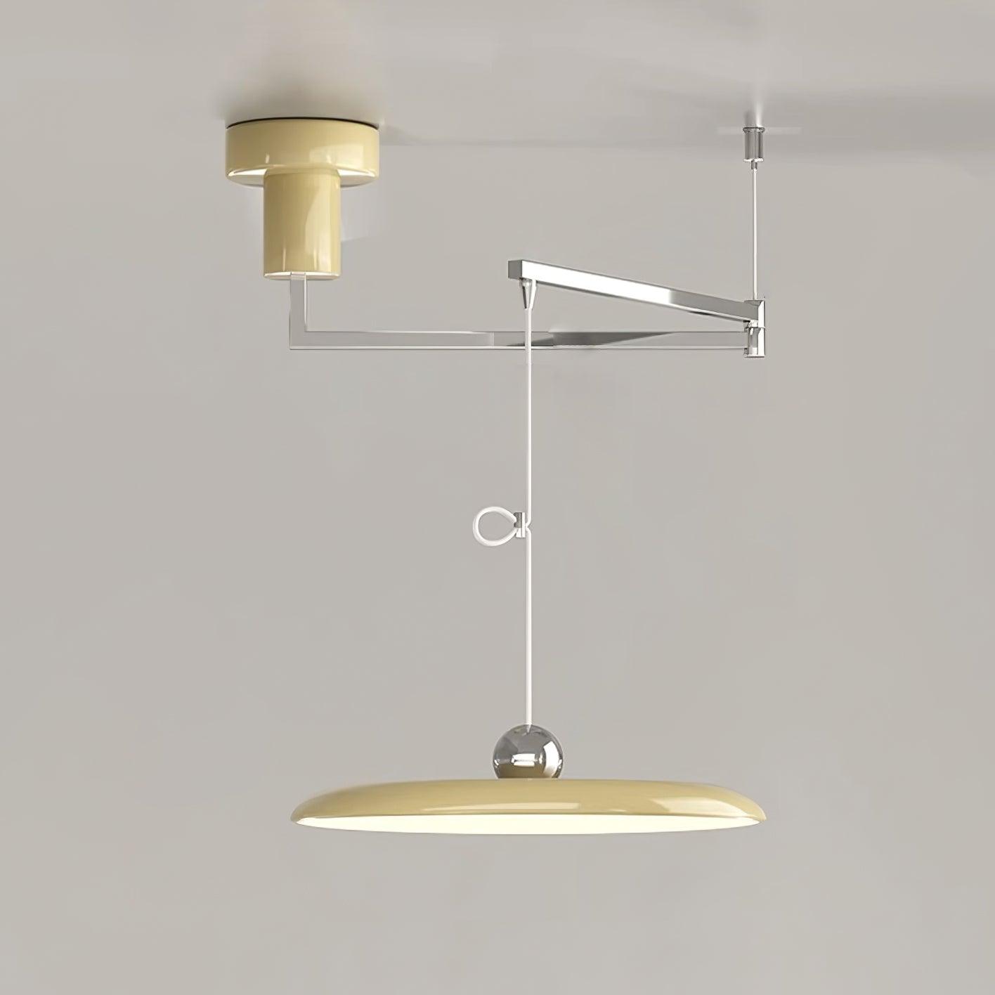 Adjustable Swing Arm Disc Ceiling Pendant Light - Arrielight