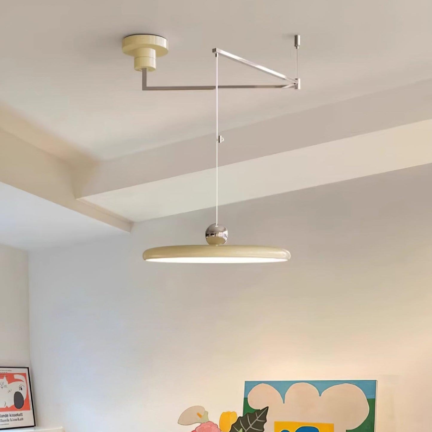 Adjustable Swing Arm Disc Ceiling Pendant Light - Arrielight