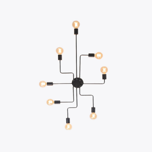 Industrial Metal Sputnik Flush Ceiling Light - Arrielight
