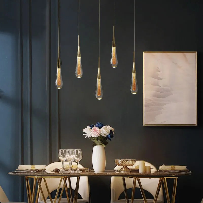 Crystal Teardrop LED Ceiling Pendant - Arrielight