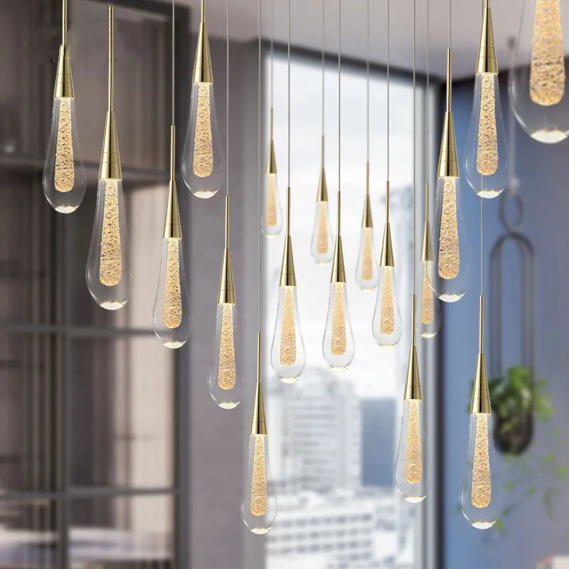 Crystal Teardrop LED Ceiling Pendant - Arrielight