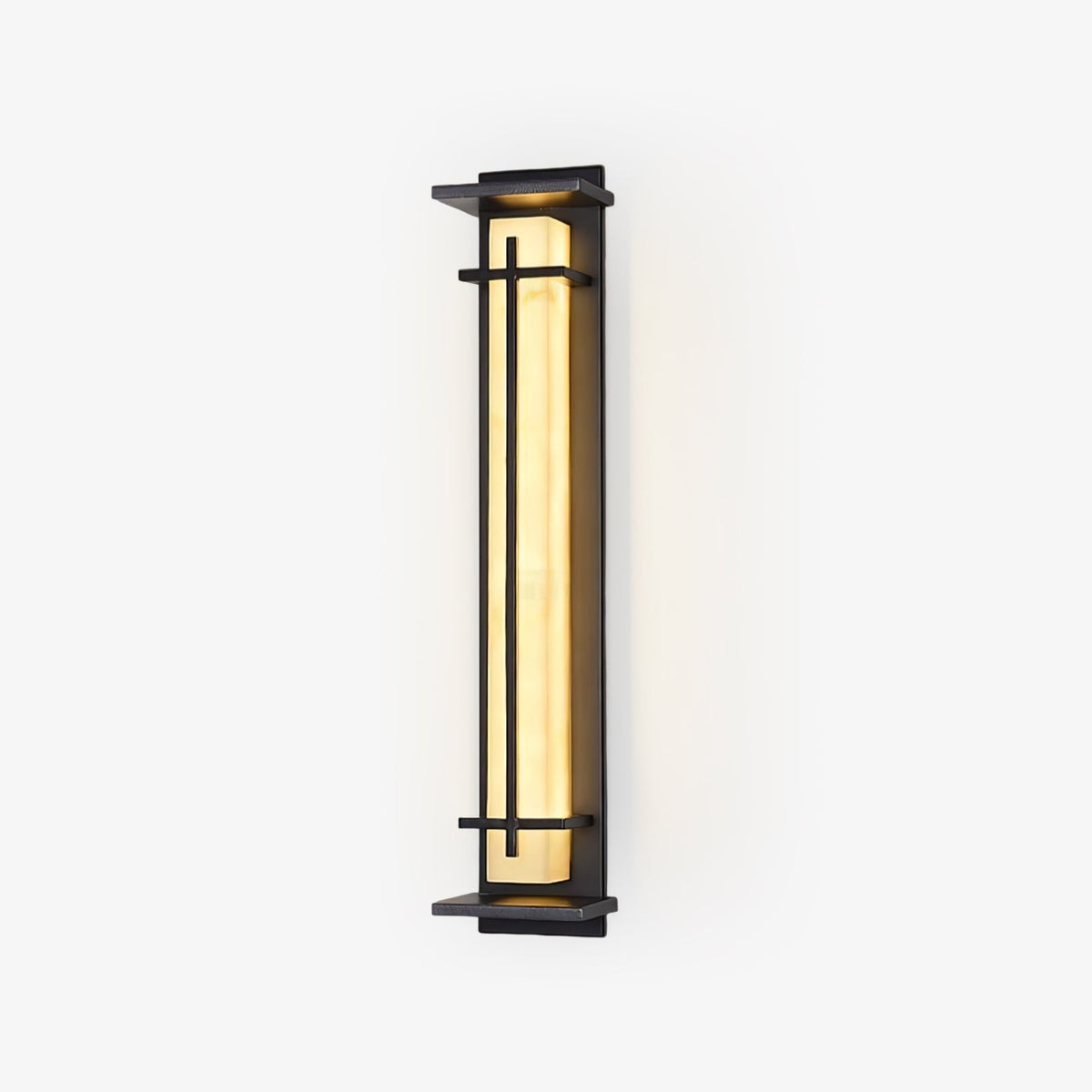 Alabaster-Effect Linear LED Outdoor Wall Light - Arrielight