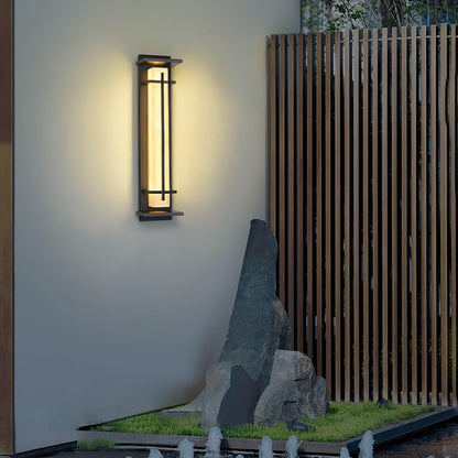 Alabaster-Effect Linear LED Outdoor Wall Light - Arrielight