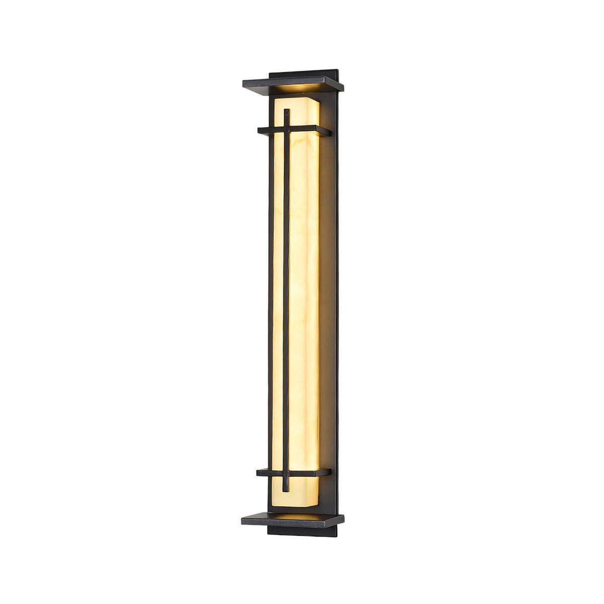 Alabaster-Effect Linear LED Outdoor Wall Light - Arrielight