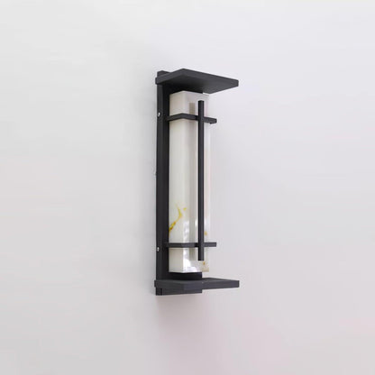 Alabaster-Effect Linear LED Outdoor Wall Light - Arrielight