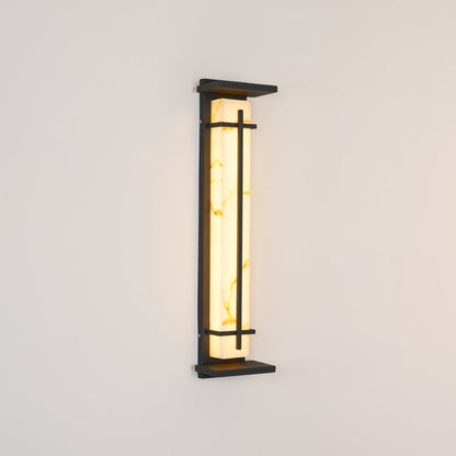 Alabaster-Effect Linear LED Outdoor Wall Light - Arrielight