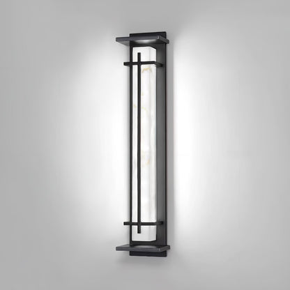 Alabaster-Effect Linear LED Outdoor Wall Light - Arrielight