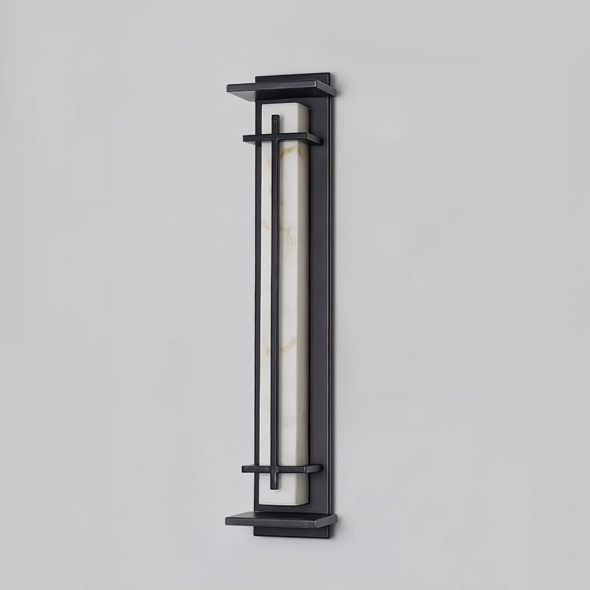 Alabaster-Effect Linear LED Outdoor Wall Light - Arrielight