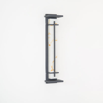 Alabaster-Effect Linear LED Outdoor Wall Light - Arrielight