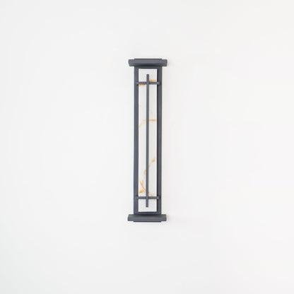 Alabaster-Effect Linear LED Outdoor Wall Light - Arrielight