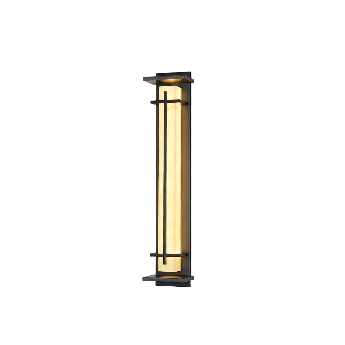 Alabaster-Effect Linear LED Outdoor Wall Light - Arrielight