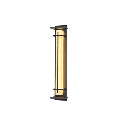 Alabaster-Effect Linear LED Outdoor Wall Light - Arrielight