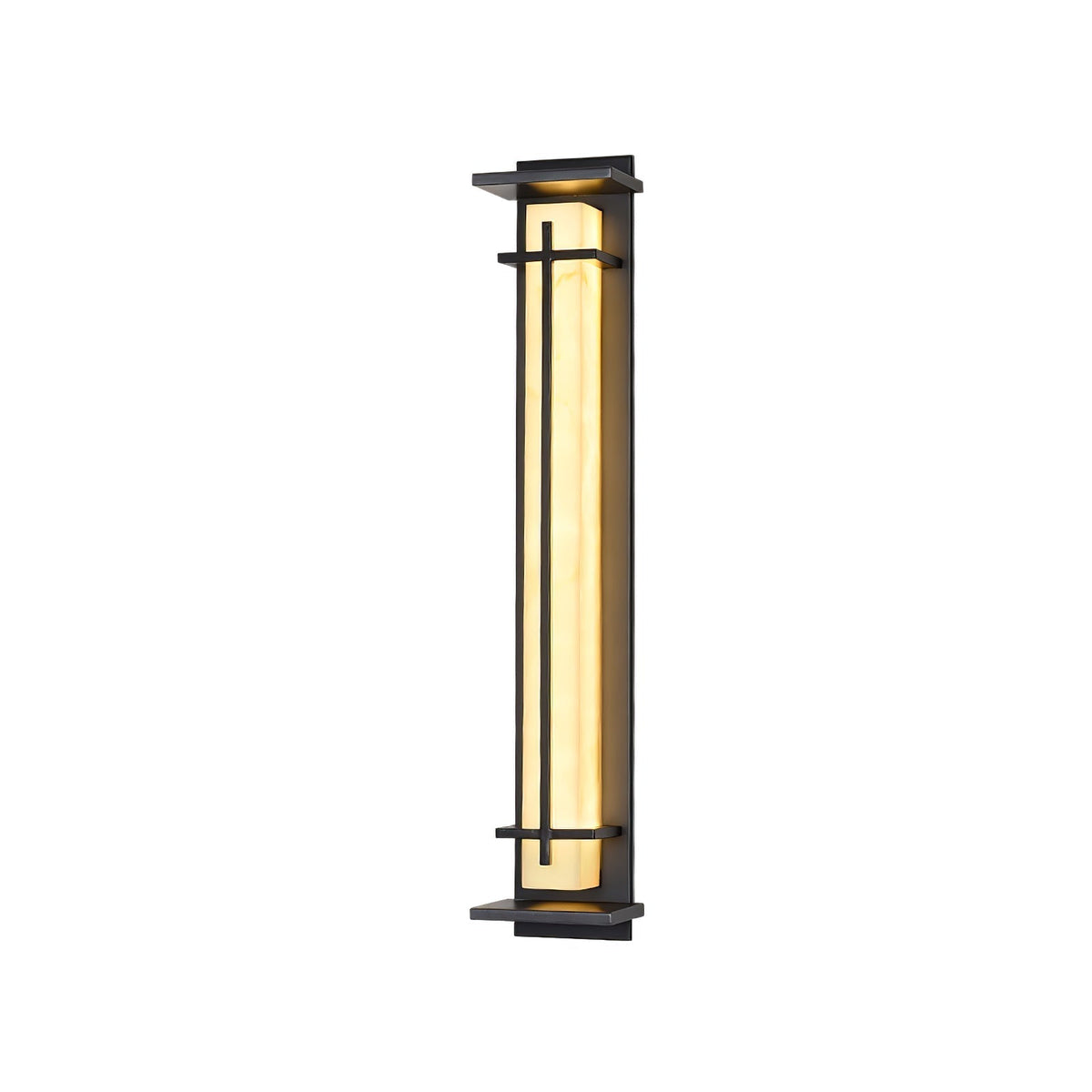Alabaster-Effect Linear LED Outdoor Wall Light - Arrielight