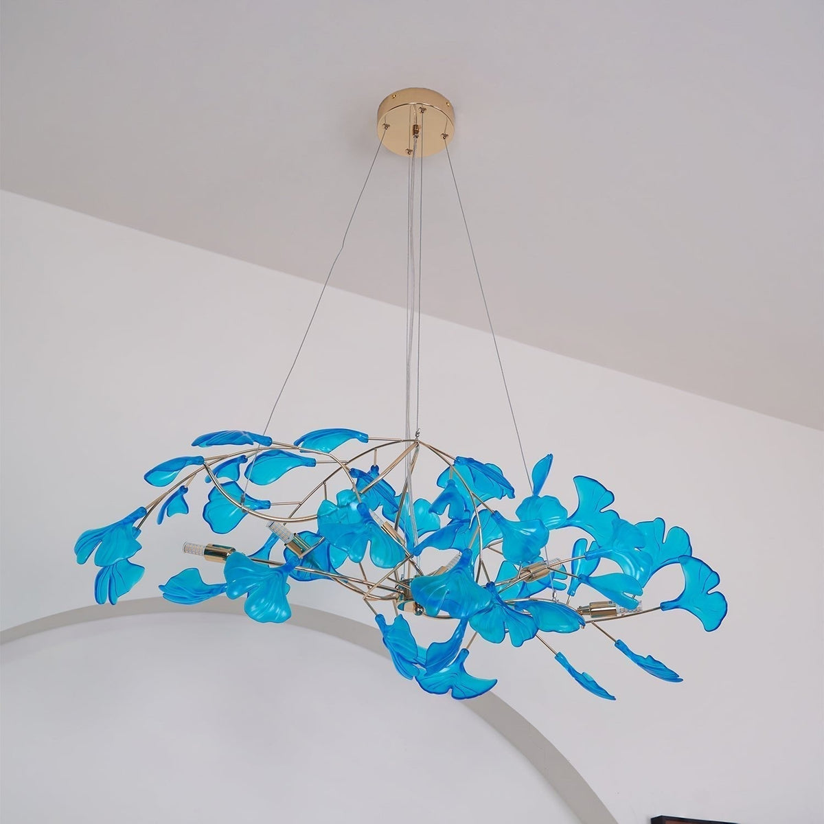 Leaf Branch Acrylic Ceiling Chandelier - Arrielight