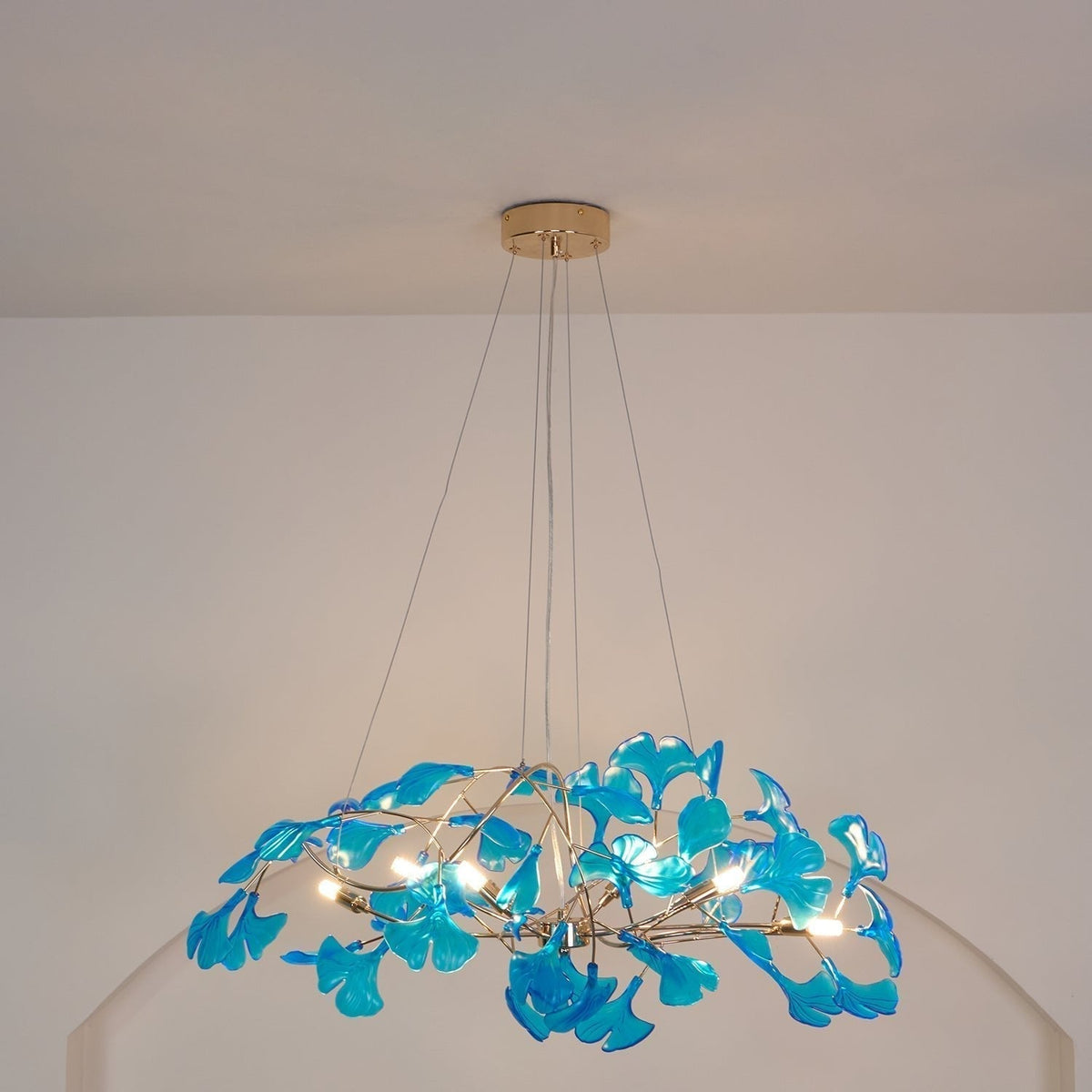 Leaf Branch Acrylic Ceiling Chandelier - Arrielight