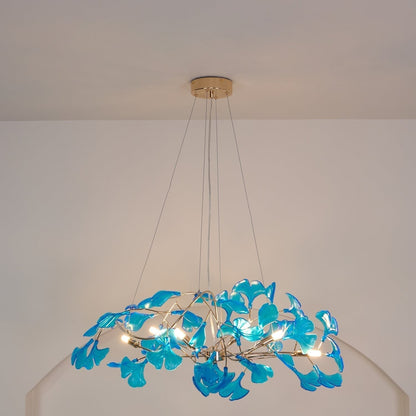 Leaf Branch Acrylic Ceiling Chandelier - Arrielight
