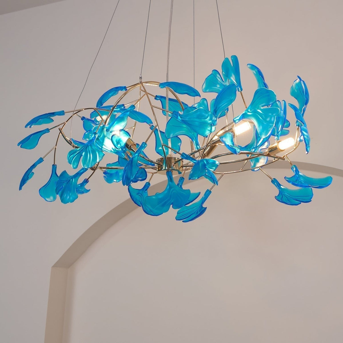 Leaf Branch Acrylic Ceiling Chandelier - Arrielight