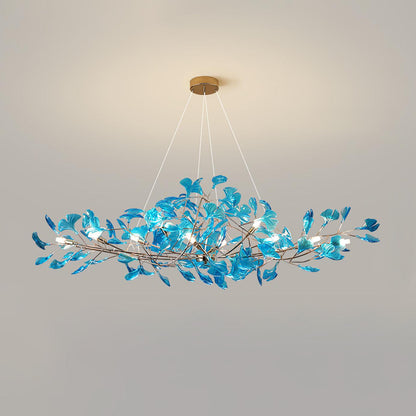 Leaf Branch Acrylic Ceiling Chandelier - Arrielight