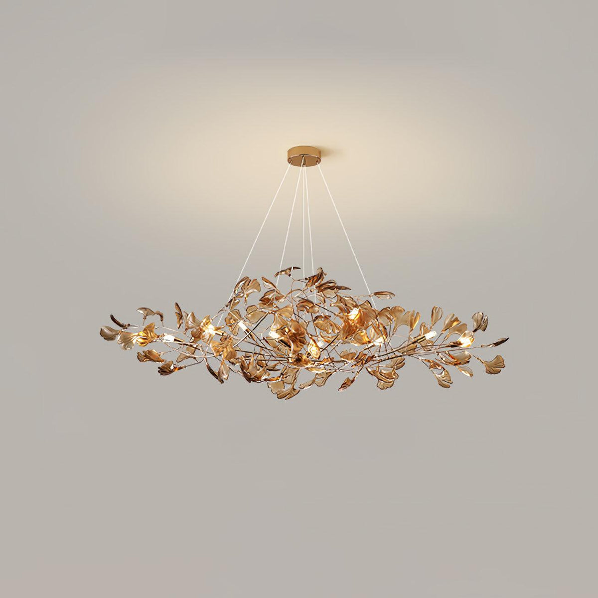 Leaf Branch Acrylic Ceiling Chandelier - Arrielight