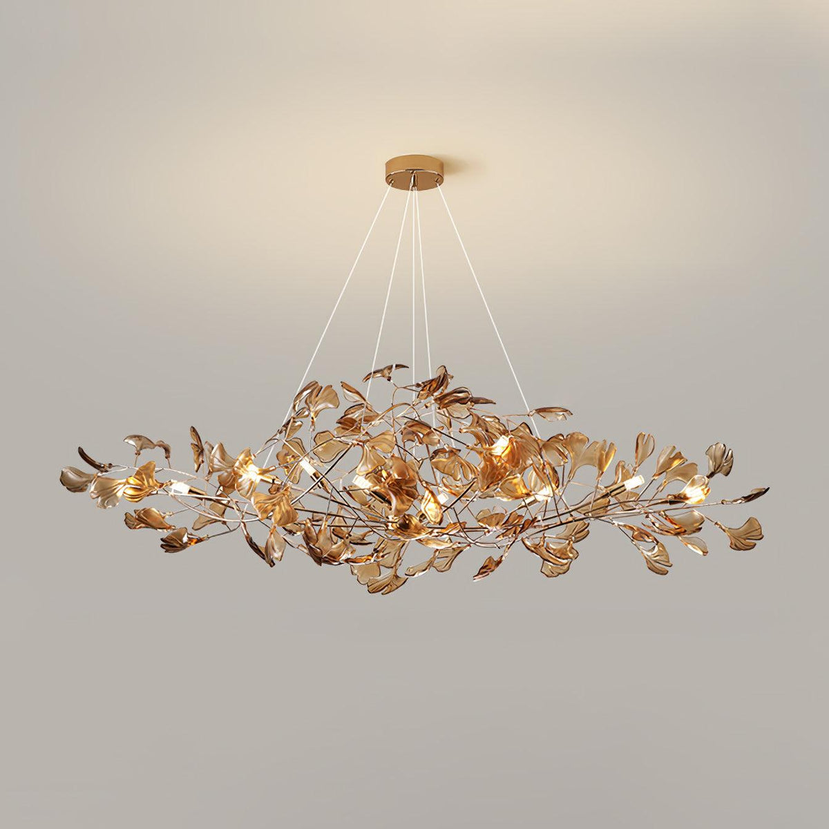 Leaf Branch Acrylic Ceiling Chandelier - Arrielight