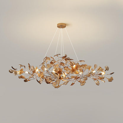 Leaf Branch Acrylic Ceiling Chandelier - Arrielight
