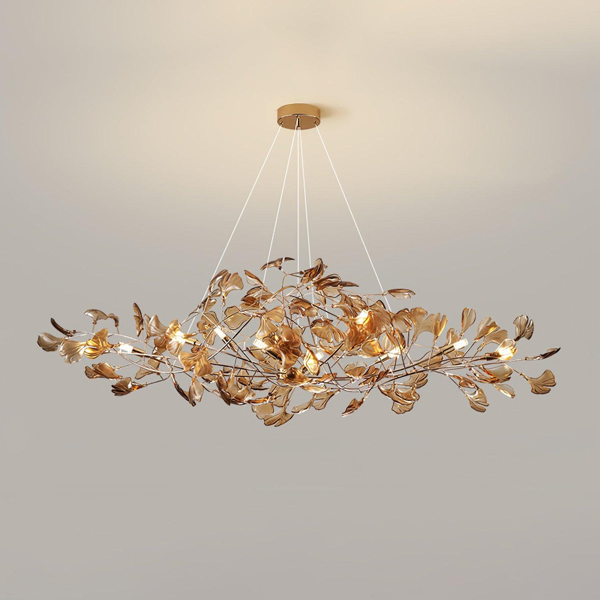 Leaf Branch Acrylic Ceiling Chandelier - Arrielight