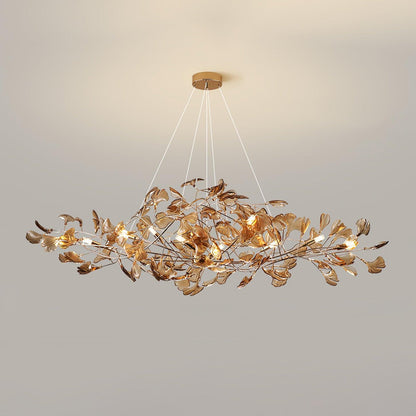 Leaf Branch Acrylic Ceiling Chandelier - Arrielight