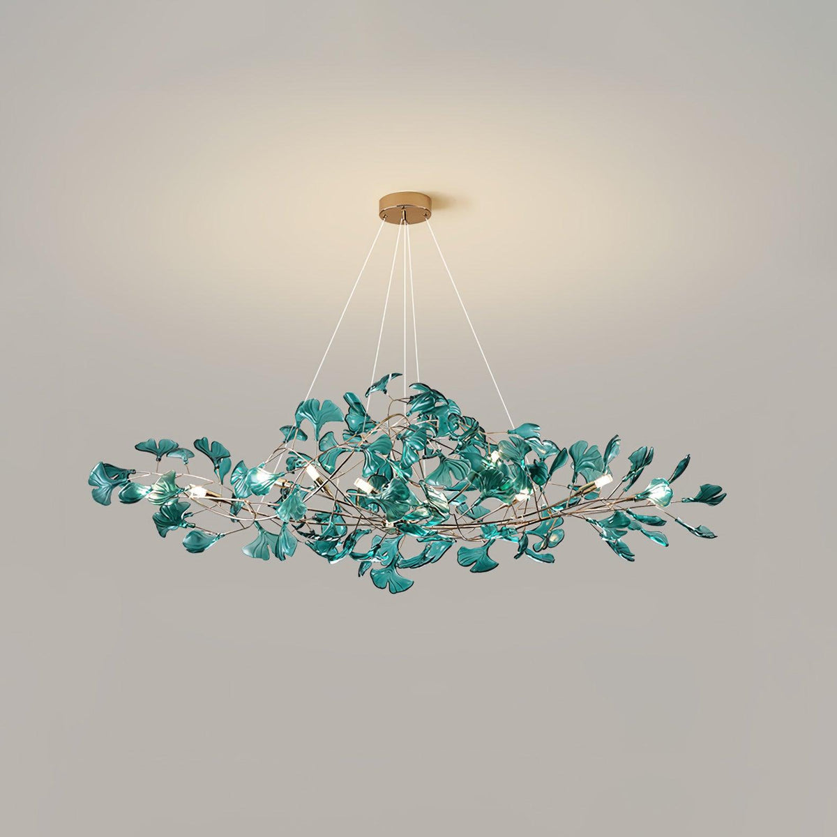 Leaf Branch Acrylic Ceiling Chandelier - Arrielight