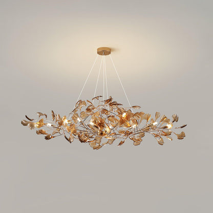Leaf Branch Acrylic Ceiling Chandelier - Arrielight
