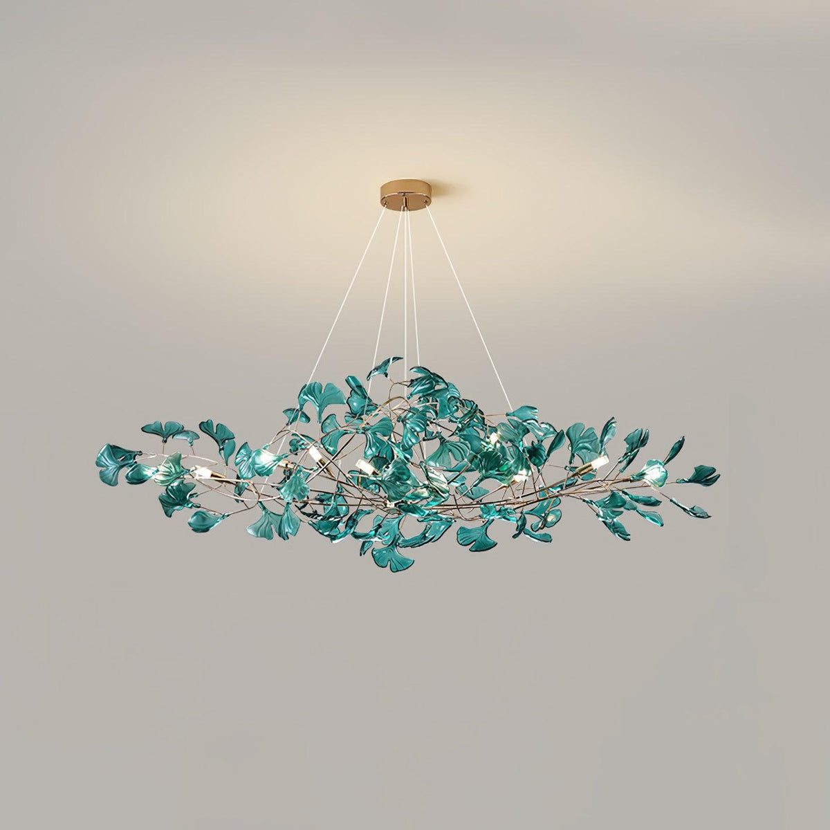 Leaf Branch Acrylic Ceiling Chandelier - Arrielight