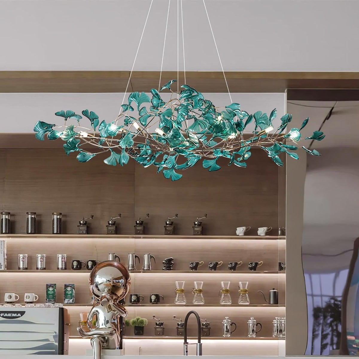 Leaf Branch Acrylic Ceiling Chandelier - Arrielight