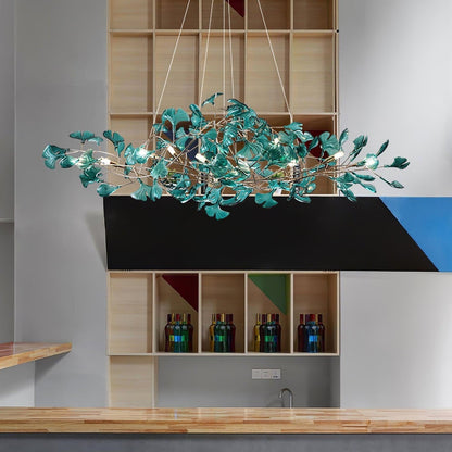 Leaf Branch Acrylic Ceiling Chandelier - Arrielight