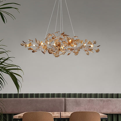 Leaf Branch Acrylic Ceiling Chandelier - Arrielight