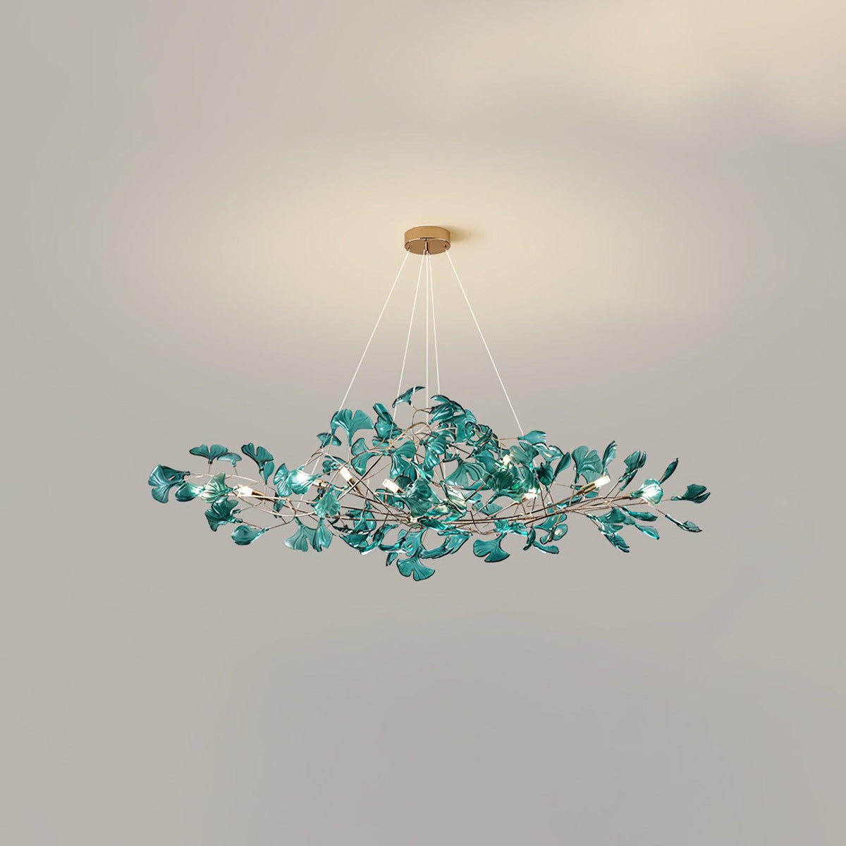 Leaf Branch Acrylic Ceiling Chandelier - Arrielight