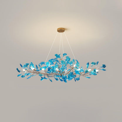 Leaf Branch Acrylic Ceiling Chandelier - Arrielight