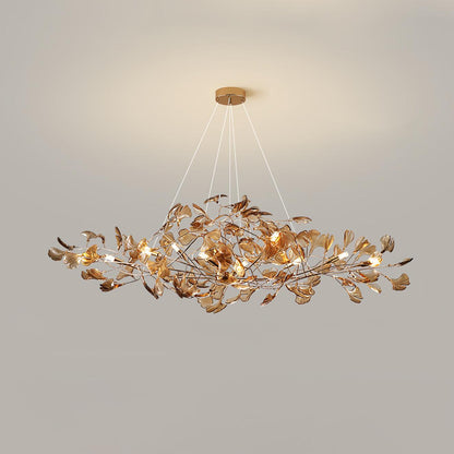 Leaf Branch Acrylic Ceiling Chandelier - Arrielight