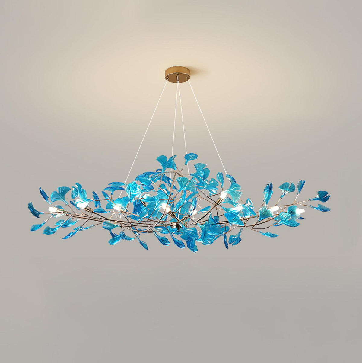 Leaf Branch Acrylic Ceiling Chandelier - Arrielight