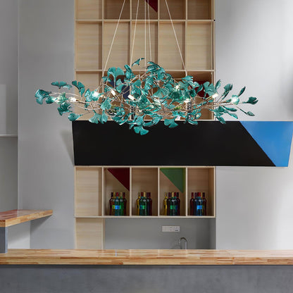 Leaf Branch Acrylic Ceiling Chandelier - Arrielight