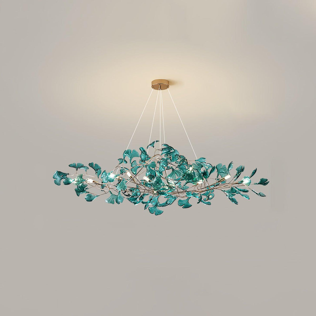 Leaf Branch Acrylic Ceiling Chandelier - Arrielight