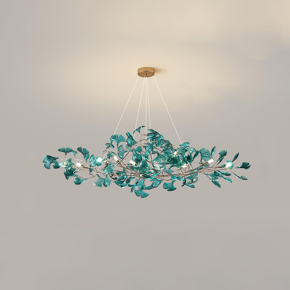 Leaf Branch Acrylic Ceiling Chandelier - Arrielight