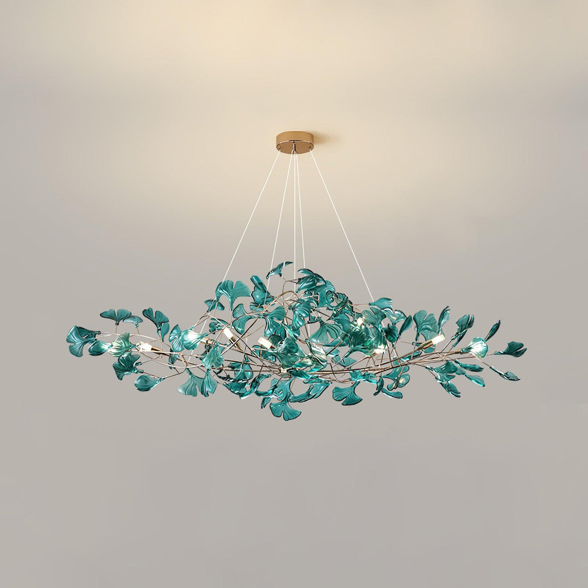 Leaf Branch Acrylic Ceiling Chandelier - Arrielight
