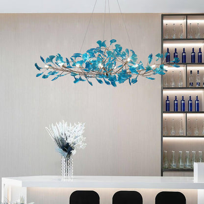 Leaf Branch Acrylic Ceiling Chandelier - Arrielight