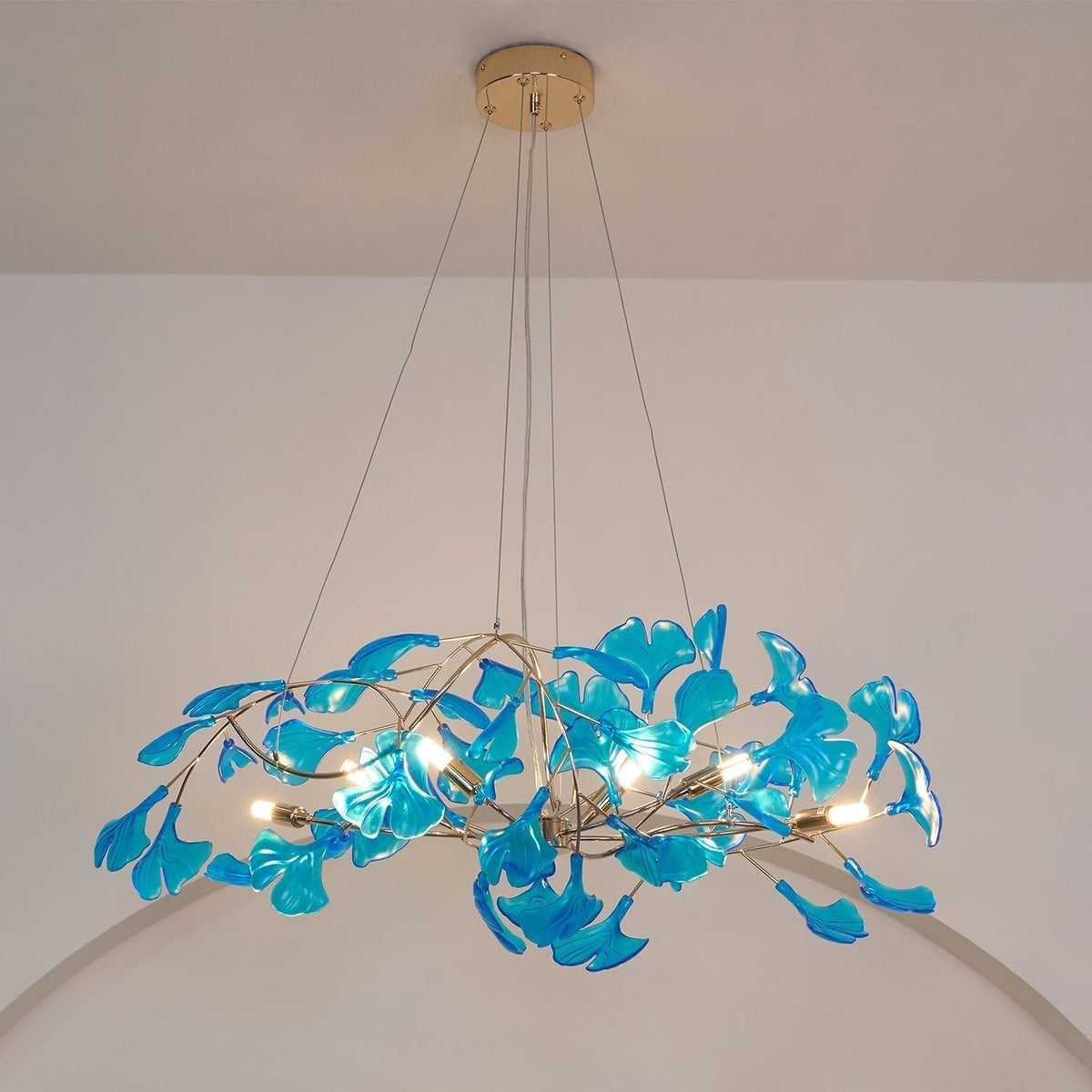 Leaf Branch Acrylic Ceiling Chandelier - Arrielight