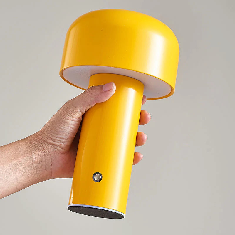 Mushroom LED Table Lamp – Portable, Rechargeable & Touch Control